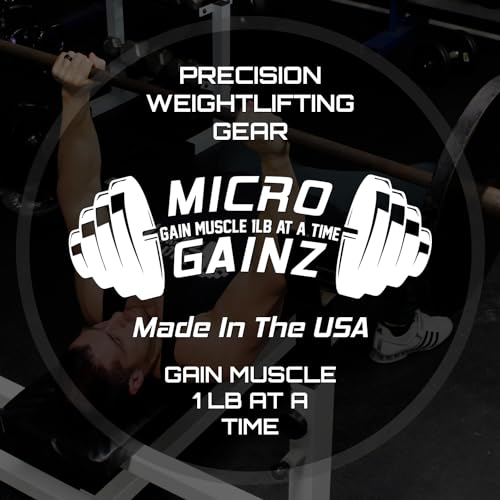 Micro Gainz Dumbbell Fractional 1.25lb Weight Plate, Ideal for Micro Loading, (Choose Color) 4 Piece Fractional Weight Plates, Designed for Dumbbell Training, Made In USA (Black Dip Coated) by MICRO GAINZ GAIN MUSCLE 1LB AT A TIME - Image 7
