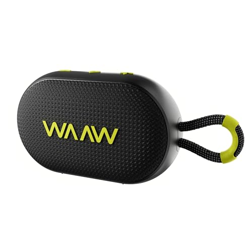 WAAW by ALOK Caixa de Som Bluetooth ME 110 12 Horas de Reprodução, Resistente à Água com Alça Integrada
