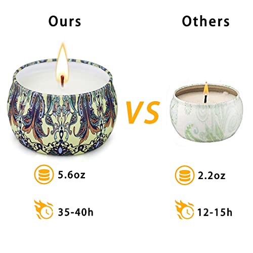 Gifts For Mom 8 Pack Scented Candles Gifts Set For Women, Aromatherapy Candles For Home, Soy Wax Portable Lid Tin Large 4.4Oz Mothers Gifts, Spring Gifts, Romantic Gifts For Her, Yoga Candles #TOP3