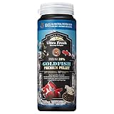 Ultra Fresh Floating Goldfish Food, Color Enhancing, Balanced Diet, All Natural Ingredients, Clear Water Formula, Goldfish Premium Pellet, 4.6 oz