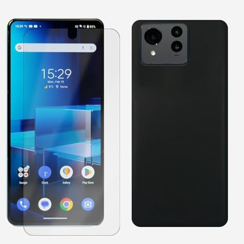 UOWORLD | ASUS Zenfone 12 Ultra �P�[�X �y�t���ی�t�B�����E�u���b�NTPU�Z�b�g�z �X�g���b�v�z�[���t�� �Ռ��z�� 2D�\�t�g�ی�t�B���� 4�w�\�� + TPU�f�ށi�t�B����:�N���A,�P�[�X:�u���b�N�j