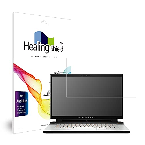 Healingshield スキンシール液晶保護フィルム Screen Protector Eye Protection Anti UV Blue Ray Film Compatible with DELL Alienware m15 R3