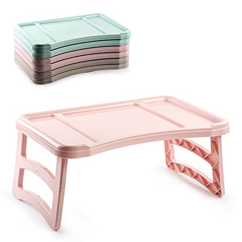 Plateau pliable pour lit ou canapé ergonomique et stable idéal petit déjeuner et ordinateur (rose)