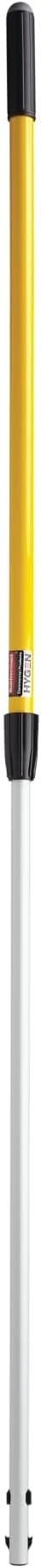 Rubbermaid Commercial Products HYGEN Quick-Connect Adjustable Extension Handle/Pole, Lightweight Cleaning Tool for Floors/Walls/Ceilings/Windows for Janitorial/Residential/Commercial/Business, 4ft - 6ft, Aluminum, Yellow