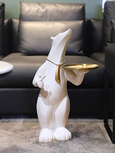 Ficha técnica Estatuas de Osos Polares para decoración del hogar, Sala de Estar, Bandeja de Bienvenida Moderna y Sencilla, Adornos para inauguración de la casa - Fernando Cortés