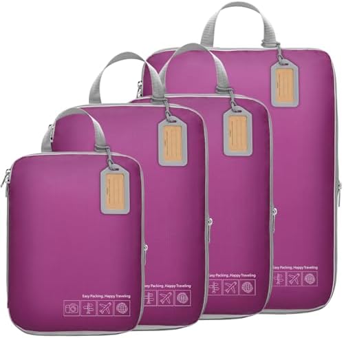 Cambond Compression Packing Cubes for Travel - Luggage Suitcase Organizer