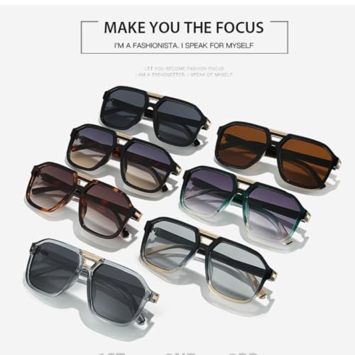 Lunettes de soleil double faisceau d'inspiration créateur rétro - 2