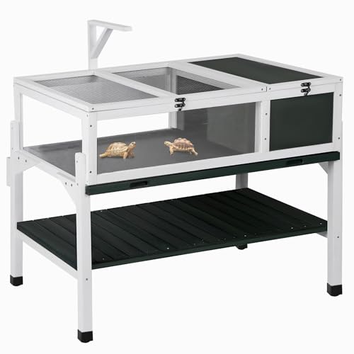 Toriexon Wooden Tortoise Enclosure w/Shelf Storage