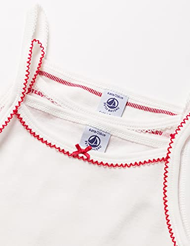 Petit Bateau "Je T'Aime Girls' Strappy Tops - 2-Pack Style A00MG Sizes 2-18 Years2