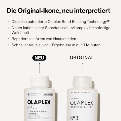 Olaplex N°.3PLUS Complete Repair Treatment: Die Haarkur Zur Reparatur Von Haarschäden Für Sofort Stärkeres, Geschmeidigeres Haar, 100 ml