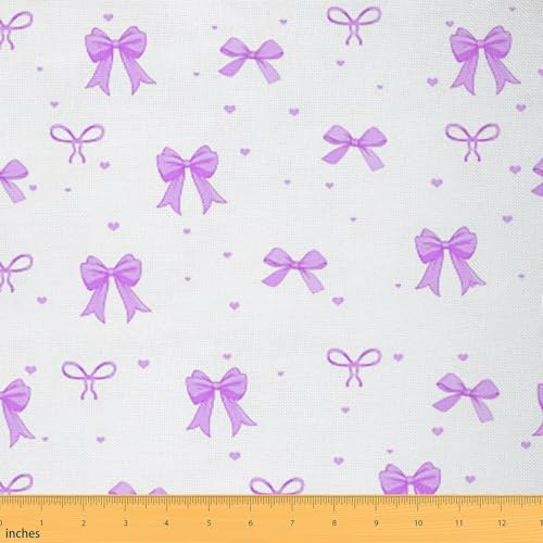 Tissu au mètre imperméable Loussiesd anti-tache violet pour projets de couture faciles