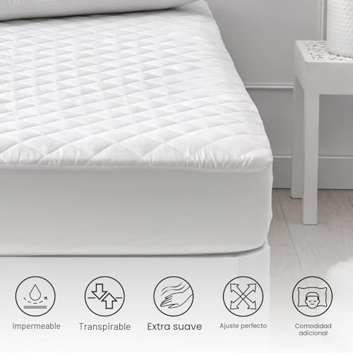 Miniatura 7 de Pikolin Home Protector De Colchón, Cubrecolchón, Impermeable, Transpirable, Hipoalergénico, Extrasuave, Varias Medidas