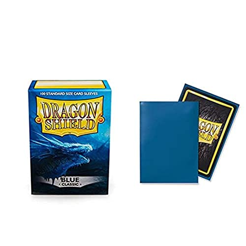 Évitez l'usure de vos cartes avec Dragon Shield Classic Blue standard sleeves 100 ct anti-déchirure