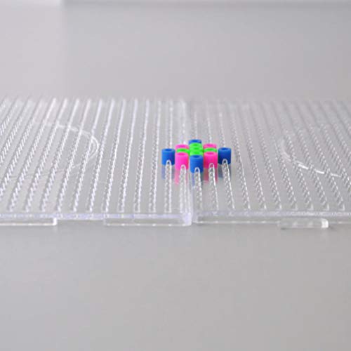 ifundom Fusível Beads Pegboards 6 Peças Fusíveis Beads Placas Plásticas Pegboards Kits Grande Quadra