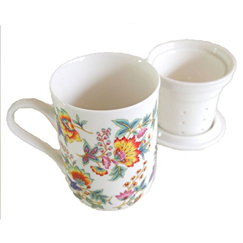 茶こし付きマグカップ 吉祥花 250ml