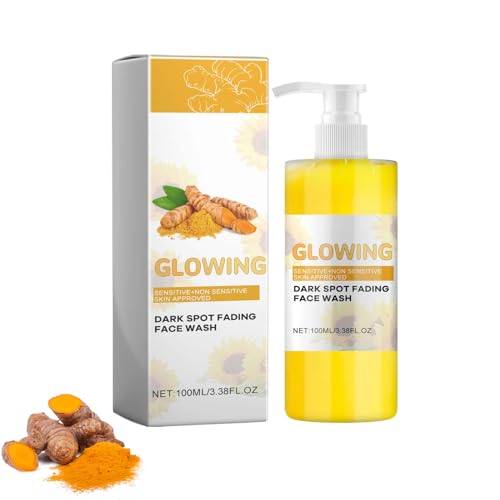 FYANER Turmeric Skincare Set, 3 In 1 Combo With Facial Cleanser, Cream, Scrub - Natural Exfoliation and Hydration Glow