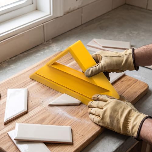 Asixxsix Tile Trim Cutting Tool, Yellow (Neutral) by Asixxsix - Used condition - Image 9