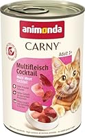 animonda Carny Katzen Nassfutter Multifleisch-Cocktail (6 x 400g), getreidefreies Katzen Nassfutter ohne Zucker, mit frischen fleischigen Zutaten