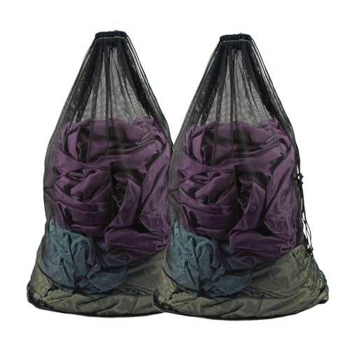2 Très Grand XXL Sac de Lavage Filets à Linge 70x90CM Filet Linge Machine à Laver,Sacs à Linge avec Fermeture par Cordon pour...