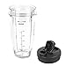 24 oz. Cups for Nutri Ninja with Sip & Seal Lids. Compatible with BL450, BL480, BL490, BL640, BL680 Auto IQ Series Blenders, By Preferred Parts (Pack of 2)