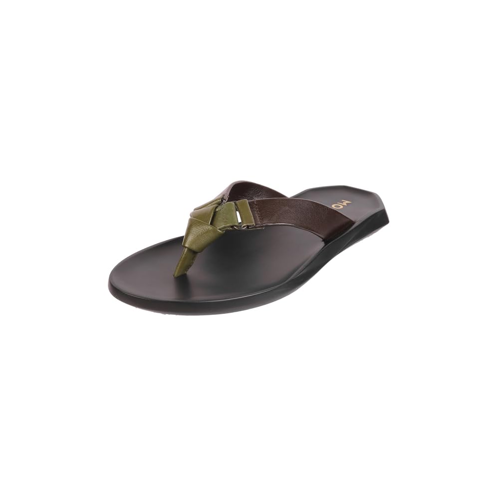 mochi Men Leather Dual-Tone Slip-On Casual Slippers (16-998)-picture-16