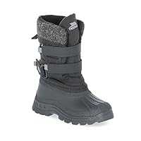 Trespass Strachan II Boys Waterproof Snow Boots Insulated in Black & Navy