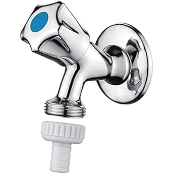 Ibergrif Device Valve 1/2 Inch Wall Connection 3/4 Inch Outlet for Connection to Washing Machine/Dishwasher Backflow Preventer Silver