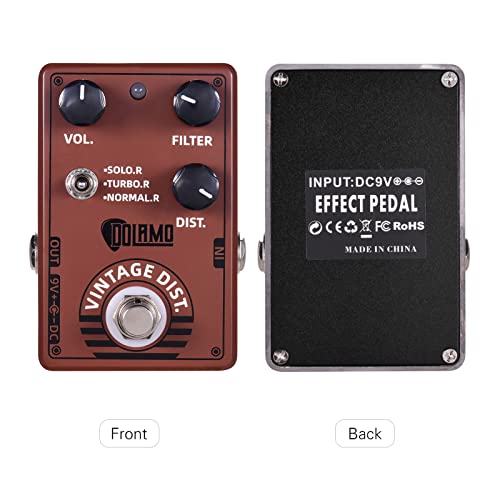 SHUIYUE D-11 pédale d’effet de Guitare à Distorsion Vintage avec Filtre de Volume et Commandes de Distorsion véritable… - Les Beatles, Paul McCartney, John Lennon, RIngo Starr, George Harrison SHUIYUE D-11 pédale d'effet de Guitare à Distorsion Vintage avec Filtre de Volume et Commandes de Distorsion véritable… – Image 3