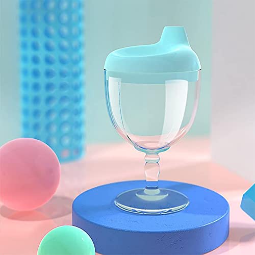 Kaiwern Wine Sippy Cup, Plastic Wine Glass Baby Goblet Sippy Cup Beverage Mug Milk Bottle With Lid For Kids Birthday Party Or Celebration  thumb #5