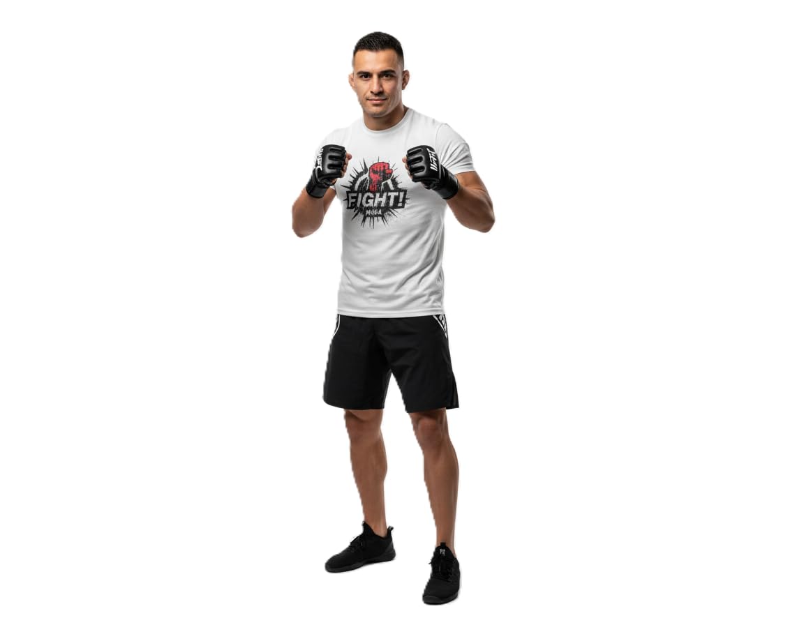 MMA Training T-Shirt for Men & Women | Sweat Absorbing, Odor-Free Dotted Fabric | Gym & Daily Workout Sports Tee-image-48