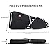 KEMIMOTO Side Door Bags Compatible with RZR, UTV Front Door with Knee Pad, Driver and Passenger Side Storage Bag Set Compatible with Polaris RZR XP 1000, 4 1000, Turbo, S900 2014-2018 2PCS