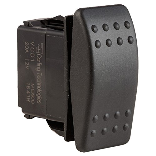 Contura II Soft Black 12 Volt 20 Amp Off / On / On Rocker Switch