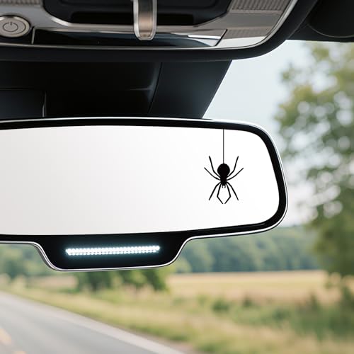 Rislobx Cute Spider Rearview Mirror Decal, 3PCS Spiders Vanity Mirror