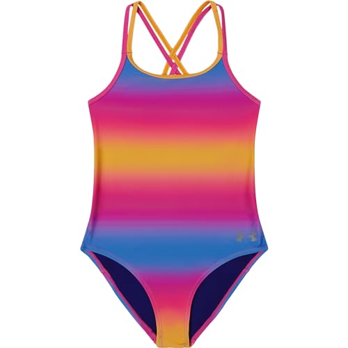 Image of Under Armour Girls' One Piece Swimsuit, UPF 50+ Sun Protection, Quick Drying Bathing Suit