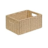 📦️【Panier Tressé Pliable】Le panier tressé pliable se déploie jusqu'aux dimensions de 31×22,5×14 cm, stockant facilement divers petits objets tels que des blocs de construction, du papier toilette, des serviettes, des livres, et plus encore. Nous avons spécialement renforcé un côté de la base pour empêcher le détachement pendant l'utilisation, tandis que l'autre côté peut être retourné flexiblement, permettant un pliage et un dépliage aisés.