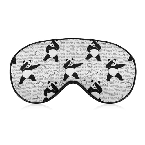 Comfortable Sleep Shade Cover Funny Dabbing Panda Dab Dance Blindfold No Pressure Breathable Travel Eye Soft Cover Eyeshade