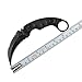 MASALONG Outdoor Survival Claw Tactical Teeth Knife Double Edged Sharp Fixed Blade Knife with Sheath (Stone wash Version-kydex Sheath)