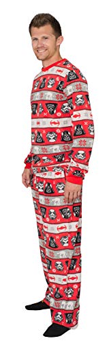 Adult Star Wars Darth Vader Tropper Holiday Red and White Youth and Adult 2 Piece Pajama Set2