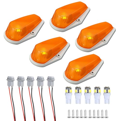 Luces LED para techo de cabina Ford F-Series 5 piezas ámbar miniatura 1