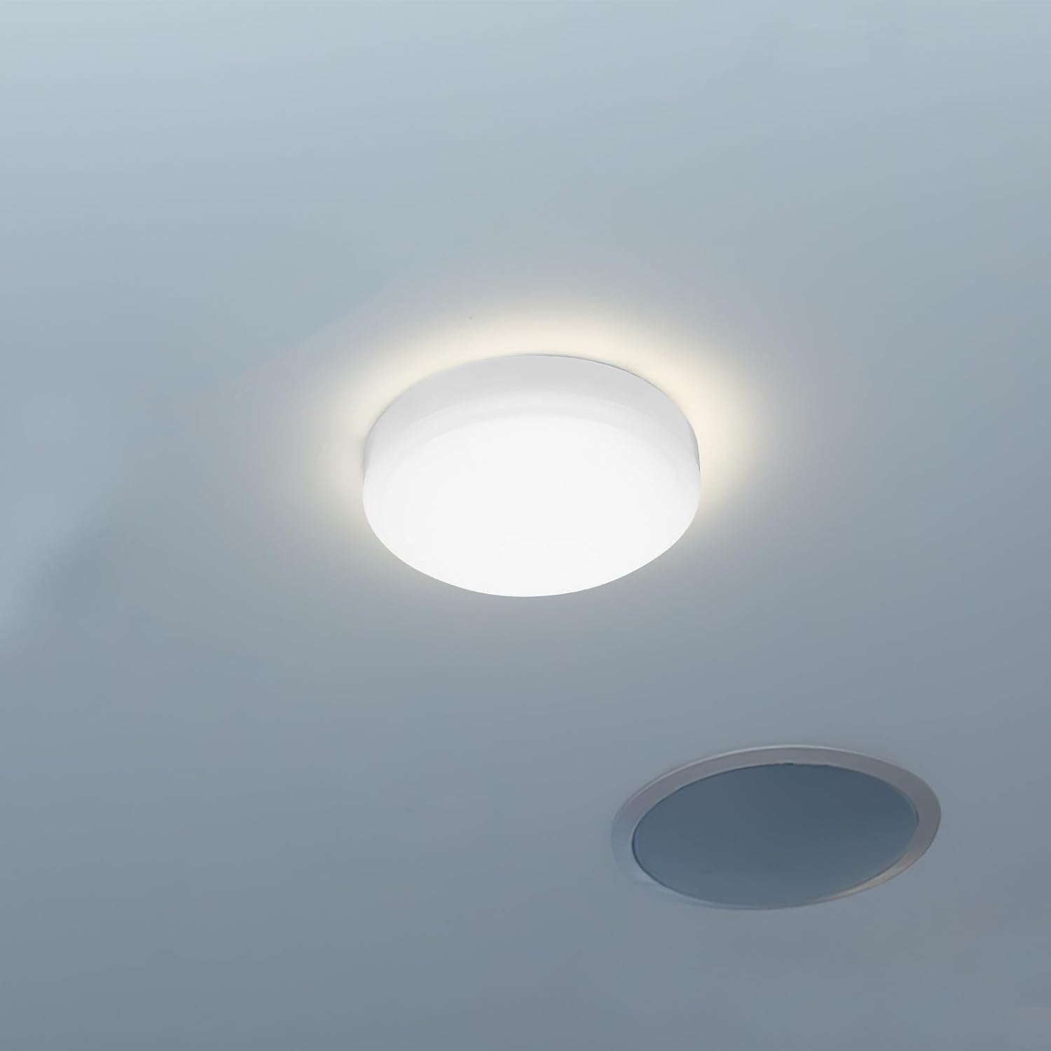 Round Flush Mount Ceiling Light Cover Replacement Decorative Dust Lamp Shade for Wall Sconce Chandeliers and Lighting Fixtures Opening Easy Install Modern Chic Design