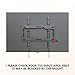 WALI Tilt TV Wall Mount Bracket for Most 32-70 inches LED, LCD, OLED Flat Screen TVs up to 99lbs with Mounting Holes 100x100mm to 400x400mm (TTM-1), Black