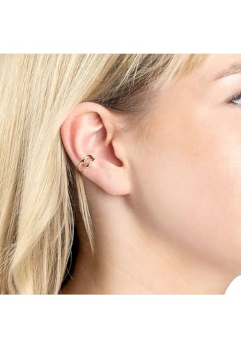 Manchette d'oreille sans piercing JEWELS BY LEONARDO double anneau - 3