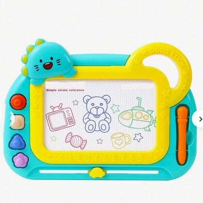 FRATELLI Magic Slate for Kids/Pen Doodle/Pad/Erasable Drawing, Writing Learning Magic Board (Blue Dino Magic Board) (B0DJ15RJC2) Amazon Price History, Amazon Price Tracker