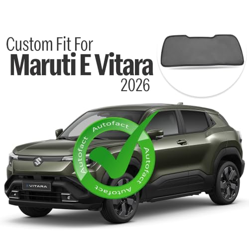 Image of Autofact Dicky Curtain for Maruti e Vitara | Custom Fit Rear Windshield Sunshade | UV & Heat Protection | Foldable Mesh | Privacy & Cooling Car Accessory