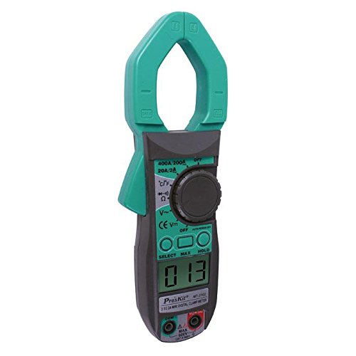 Miniatura 4 de Pro'sKit MT-3102 3 12 2A Mini Digital Pinza Meter Corriente CA 2A. Medición de temperatura 0.8% Mejor Precisión Auto Range (MT-3102)