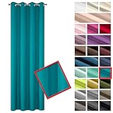 cortinas turquesa conforama Especificaciones: Ancho: 140 cm. Altura: 250 cm (+/- 3 cm). Composición: 100 % poliéster. Grado de oscurecimiento: bajo. Instrucciones de cuidado: lavar a 30 °C, planchar a baja temperatura, no secar en secadora, no usar lejía, no limpiar en seco. 1 unidad por paquete.