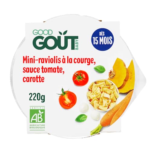 GOOD GOÛT Mini-Raviolis Courge Bébé 15 Mois 190g