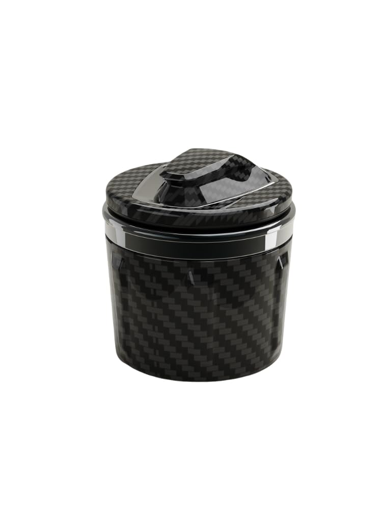 michenggg Car Ashtray for Mitsubishi ASX 2010-2026, Mini Portable with Lid & LED Light, Smokeless Flame Retardant, High Temp Resistant, Removable