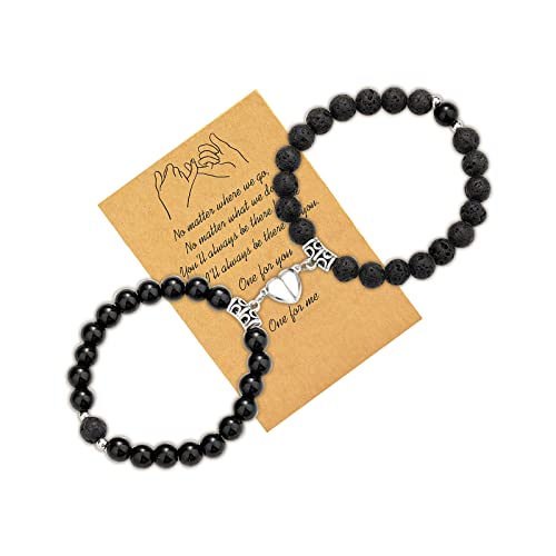 Matching Bracelets for Couples Valentines Day Gifts for Her Love Heart Locked Bracelets for Bf and Gf Valentines Day Gifts