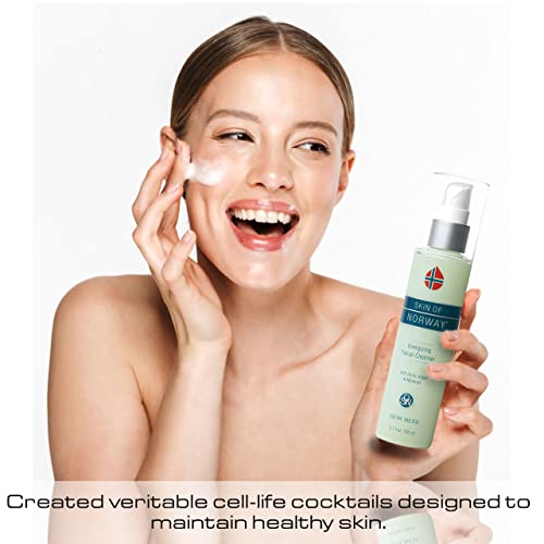 Geir Ness Skin Of Norway Energizing Facial Cleanser - Contains Arctic Algae & Minerals - Moisturizing Deep Cleansing Face Wash For Dry And Sensitive Skin #TOP3